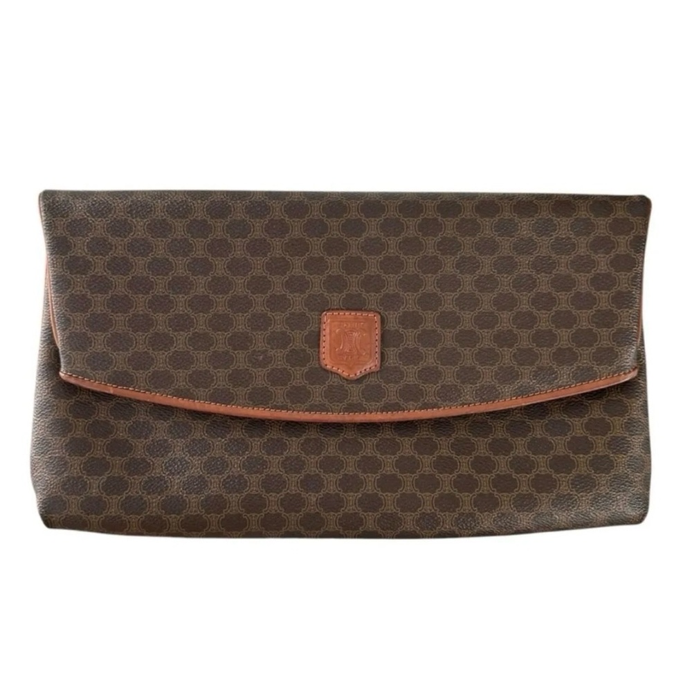 Celine Macadam Foldover Clutch Bag